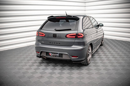 Heck Ansatz Flaps Diffusor für Seat Ibiza Cupra Mk3 schwarz Hochglanz