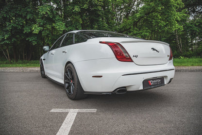 Heck Ansatz Flaps Diffusor für Jaguar XJ X351 schwarz matt