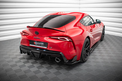 Heck Ansatz Flaps Diffusor V.3 für Toyota Supra Mk5 schwarz matt