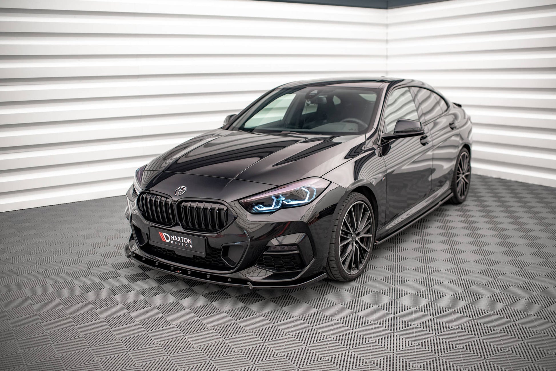 Front Ansatz V.2 für BMW 2 Gran Coupe M-Paket / M235i F44 schwarz matt