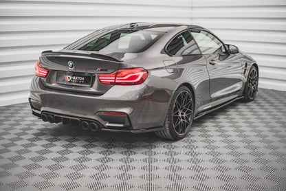 Diffusor Heck Ansatz für BMW M4 F82 schwarz matt