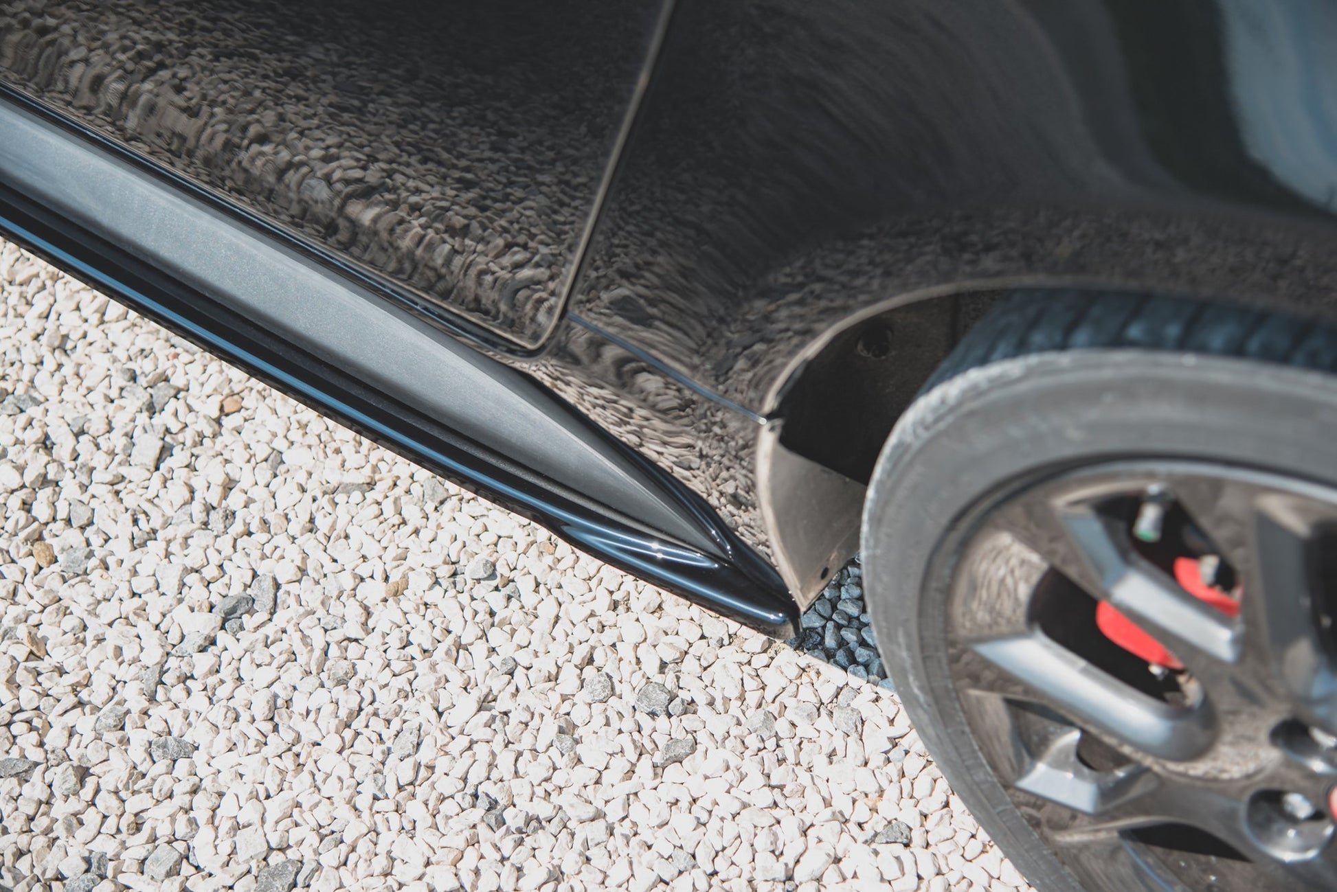 Seitenschweller Ansatz für Fiat 124 Spider Abarth schwarz matt