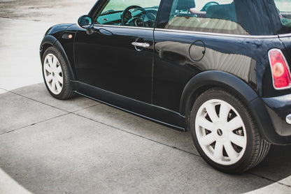 Seitenschweller Ansatz für Mini Cooper / One R50 Carbon Look