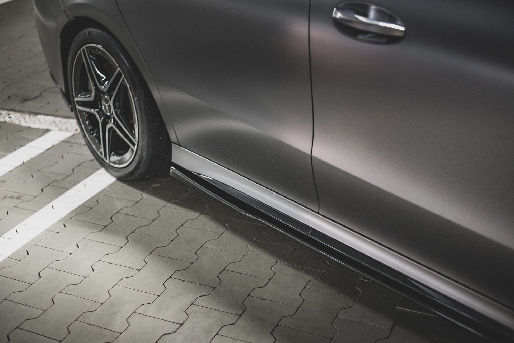 Seitenschweller Ansatz für Mercedes-AMG CLA 35 / 45 C118 Carbon Look