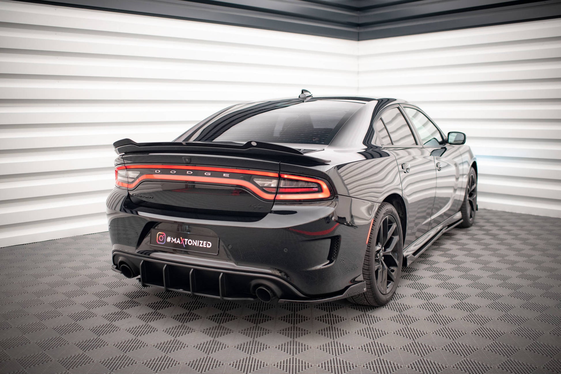 Spoiler CAP für Dodge Charger SRT Mk7 Facelift schwarz Hochglanz