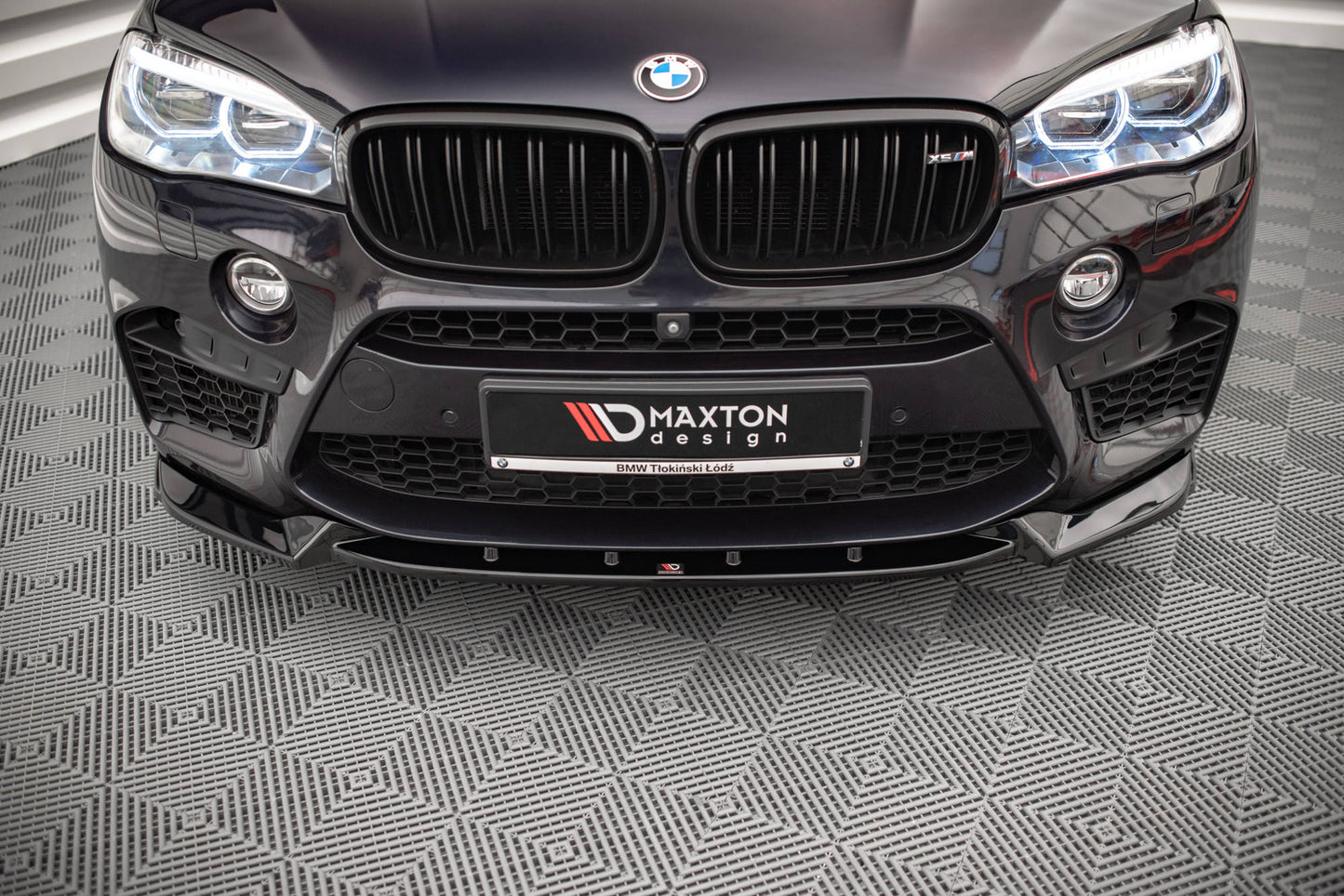 Front Ansatz V.1 für BMW X5 M F15 schwarz Hochglanz