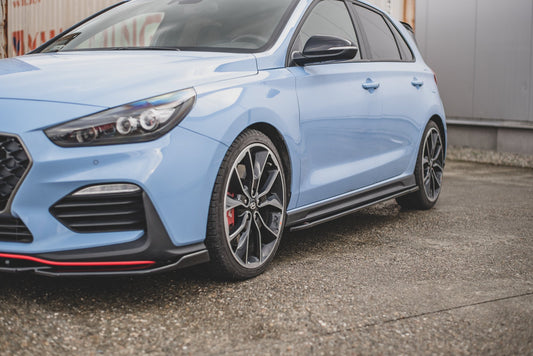 Seitenschweller Ansatz für V.4 Hyundai I30 N Mk3 / Mk3 FL Hatchback/ Fastback schwarz Hochglanz