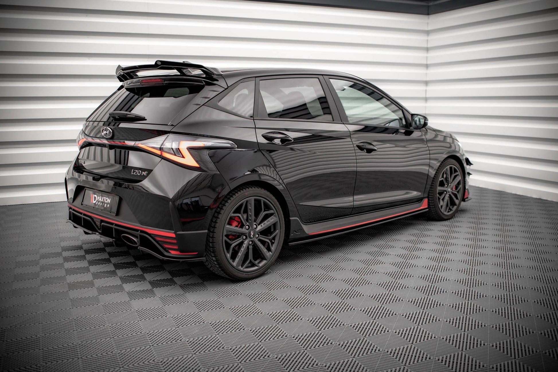 Seitenschweller Ansatz für Hyundai I20 N Mk3 schwarz matt