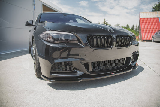 Front Ansatz V.4 für BMW 5er F10/F11 M-Paket schwarz Hochglanz