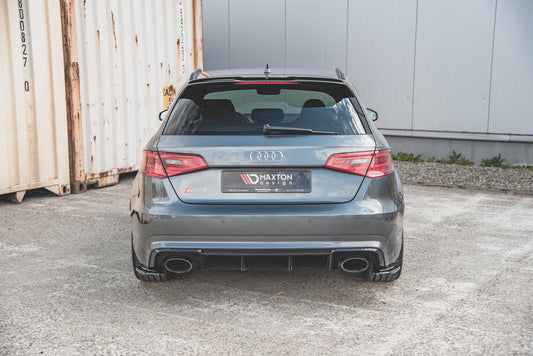 Heck Ansatz Flaps Diffusor V.1 für Audi RS3 8V Sportback Carbon Look