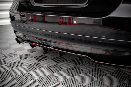 Mittlerer Diffusor Heck Ansatz DTM Look für BMW 3er Limousine E90 Carbon Look