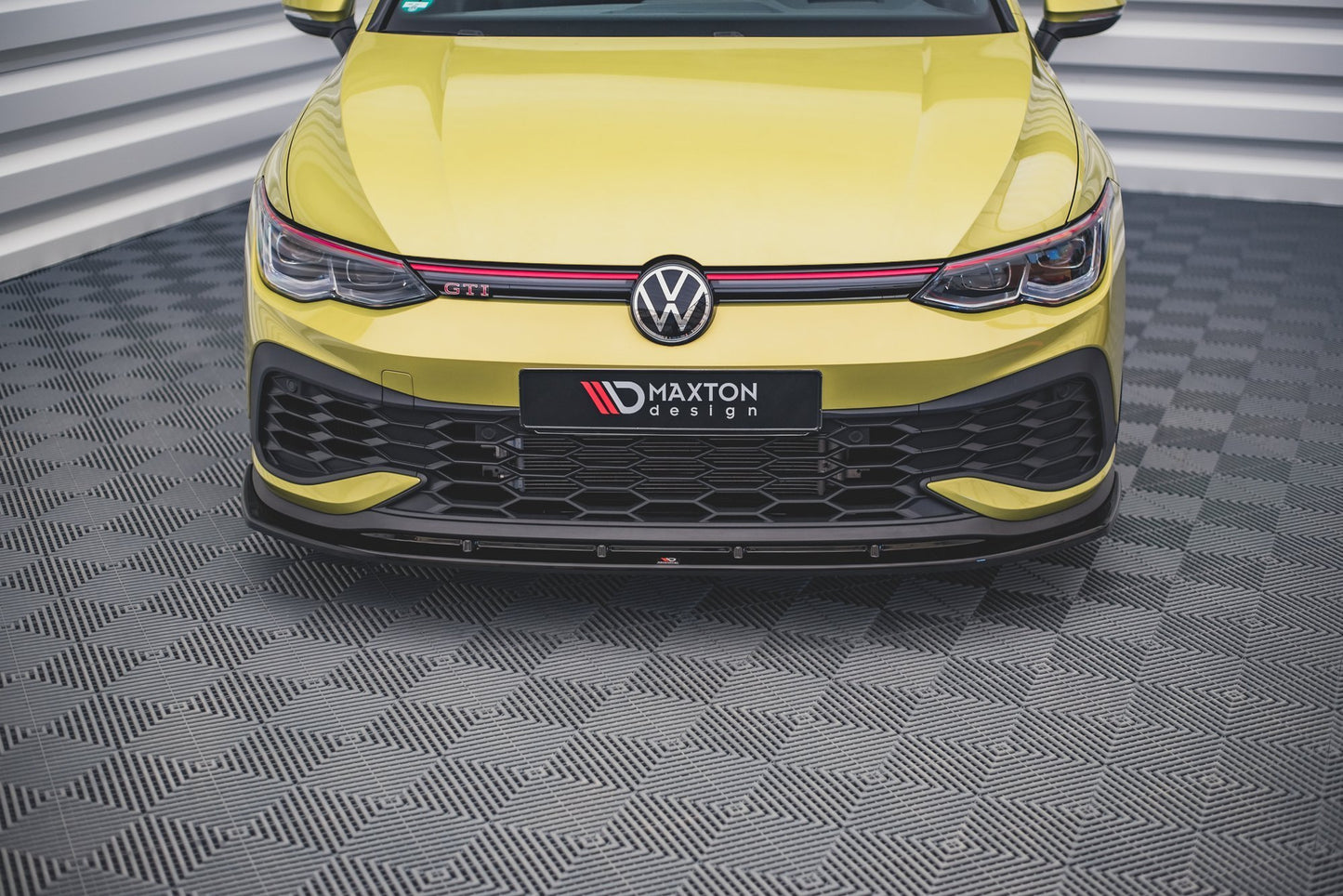 Front Ansatz V.4 für Volkswagen Golf 8 GTI Clubsport schwarz matt