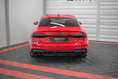 Mittlerer Diffusor Heck Ansatz für Audi S7 C8 Carbon Look