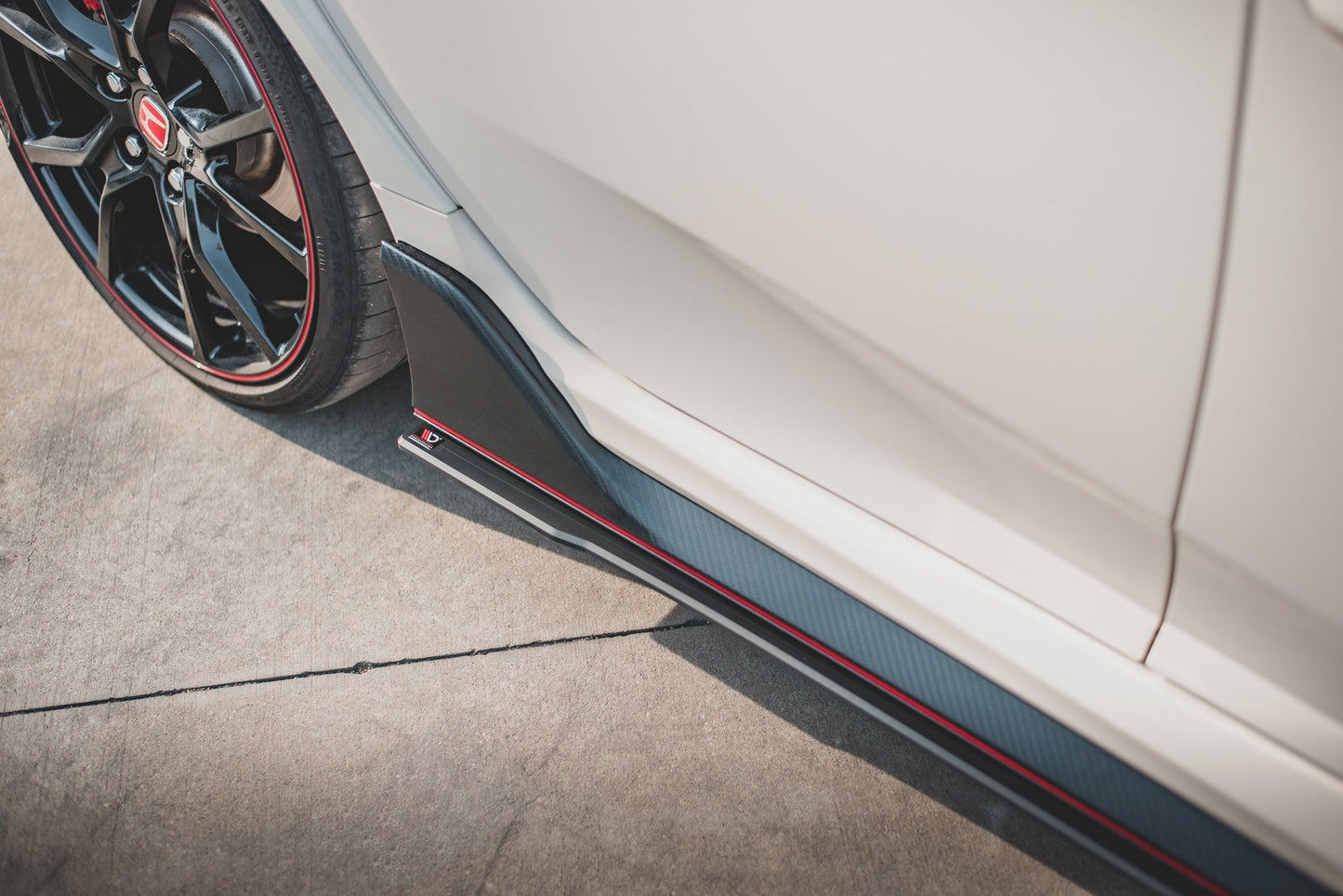 Robuste Racing Seitenschweller Ansatz für für V.2 Honda Civic X Type-R