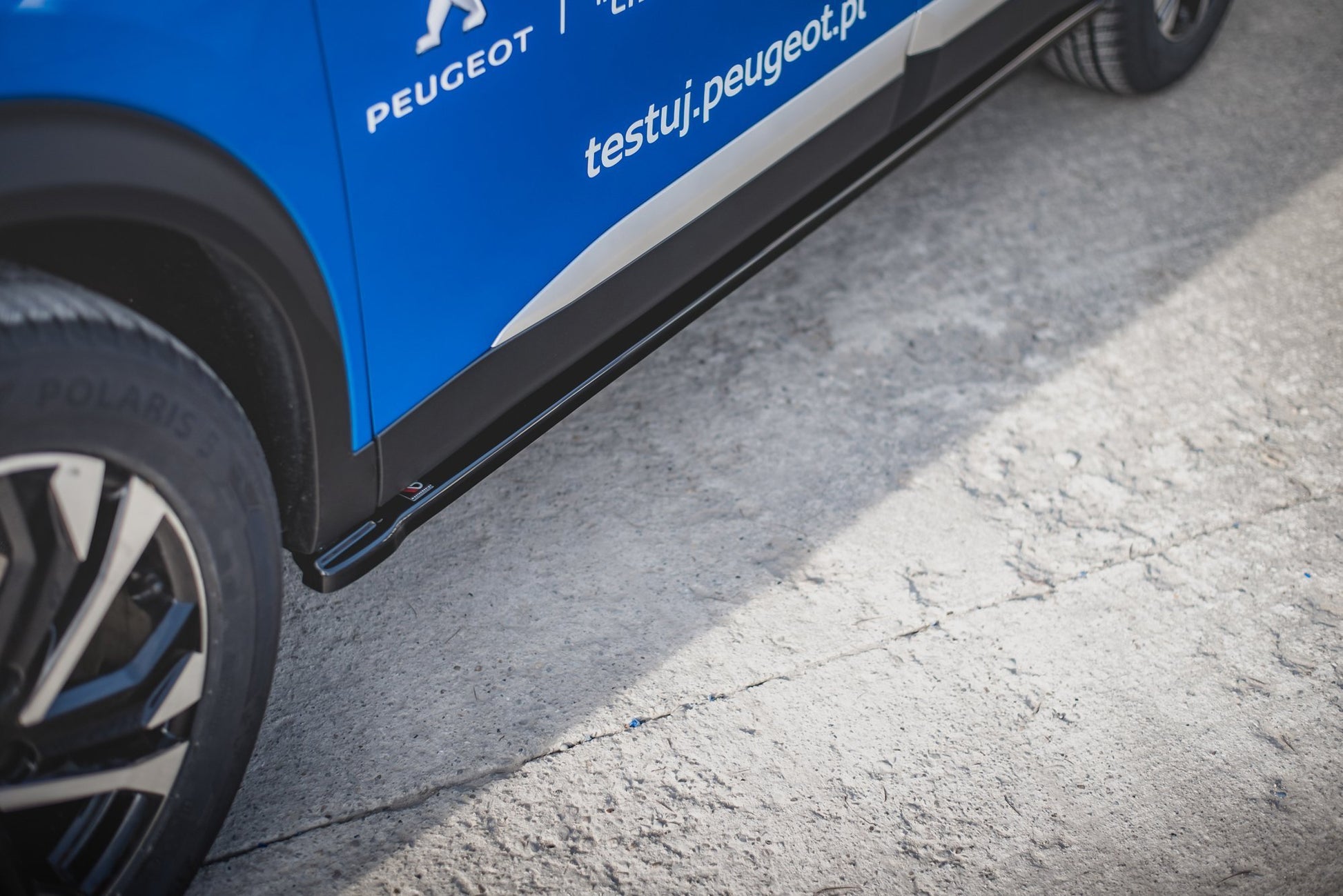 Seitenschweller Ansatz für Peugeot 2008 Mk2 schwarz matt