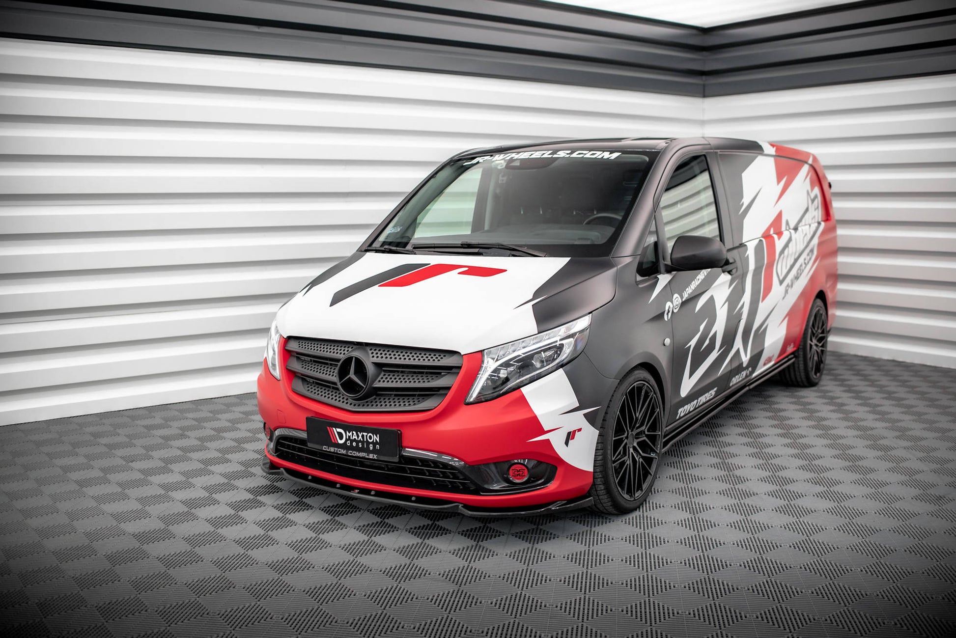 Front Ansatz V.1 für Mercedes-Benz Vito W447 Facelift Carbon Look