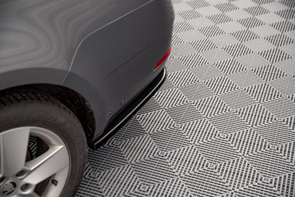 Heck Ansatz Flaps Diffusor für Skoda Octavia Mk3 Facelift schwarz matt