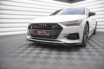 Front Ansatz V.2 für Audi A7 C8 schwarz Hochglanz