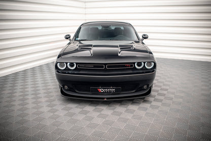 Front Ansatz für Dodge Challenger RT Mk3 Facelift schwarz Hochglanz