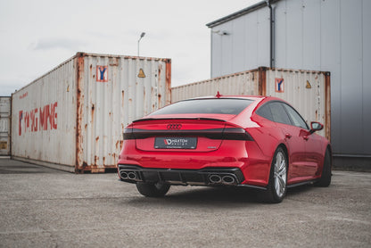Diffusor Heck Ansatz für Audi S7 C8 Carbon Look