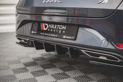 Diffusor Heck Ansatz für Seat Leon FR ST Mk4 schwarz matt