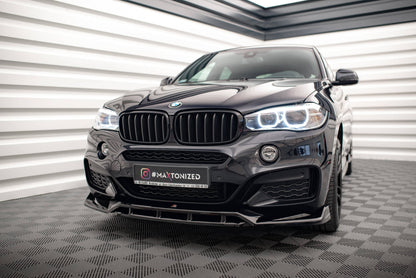 Front Ansatz V.3 für BMW X6 M-Paket F16 Carbon Look