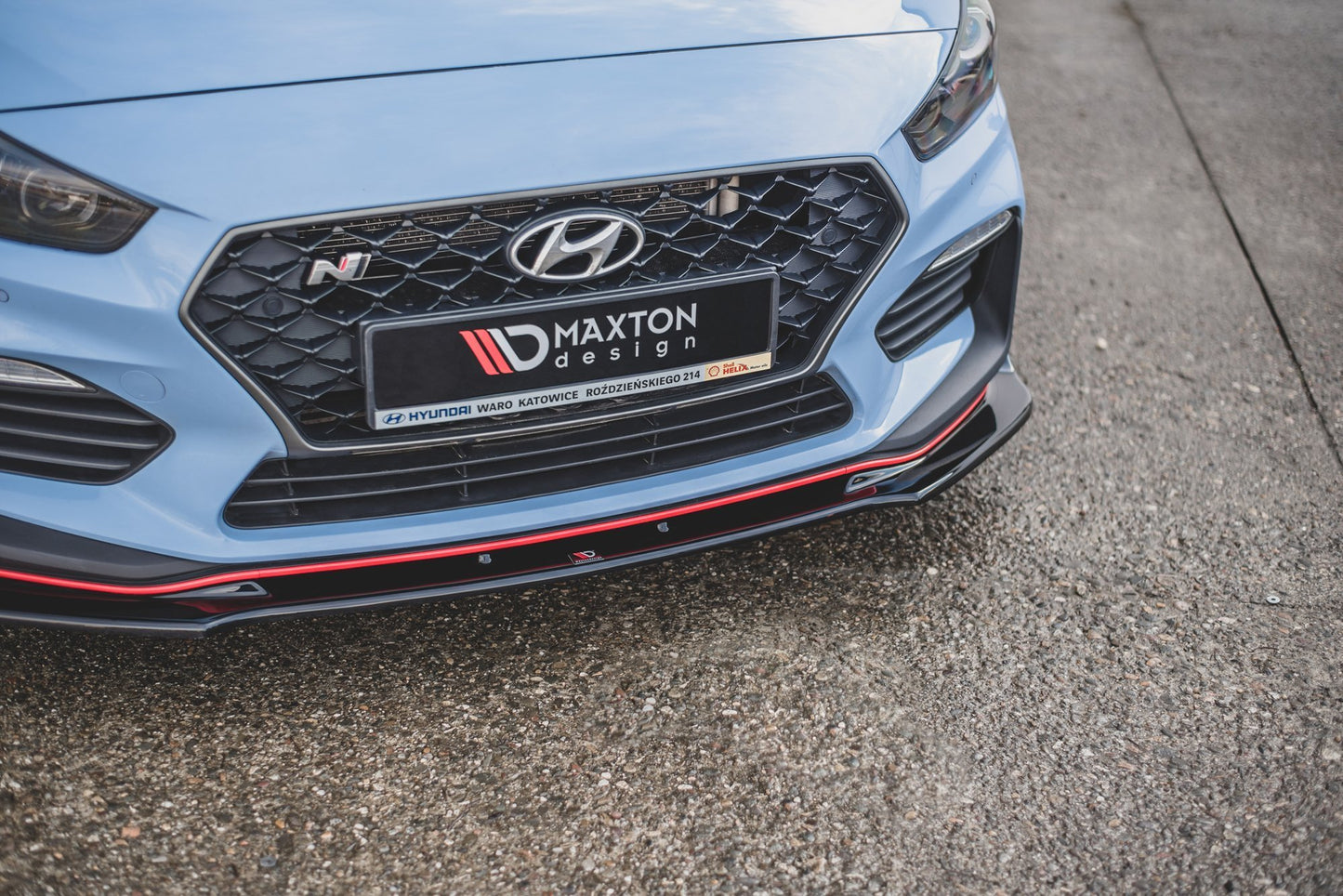 Front Ansatz V.3 für Hyundai I30 N Mk3 Hatchback/ Fastback schwarz Hochglanz