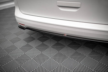 Mittlerer Diffusor Heck Ansatz für Volkswagen Caddy Mk5 Carbon Look