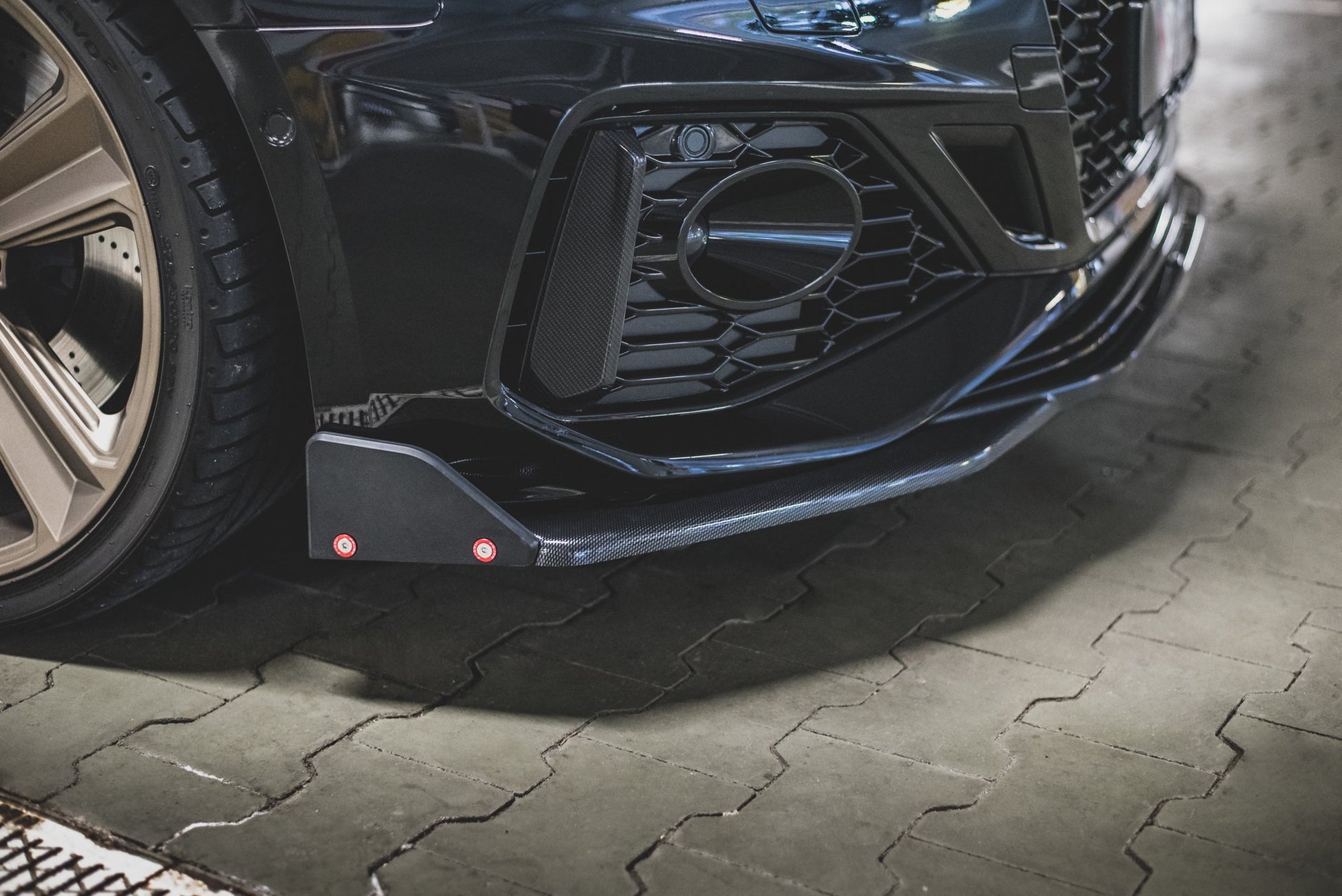 Front Ansatz +Flaps für V.1 Audi RS5 F5 Facelift
