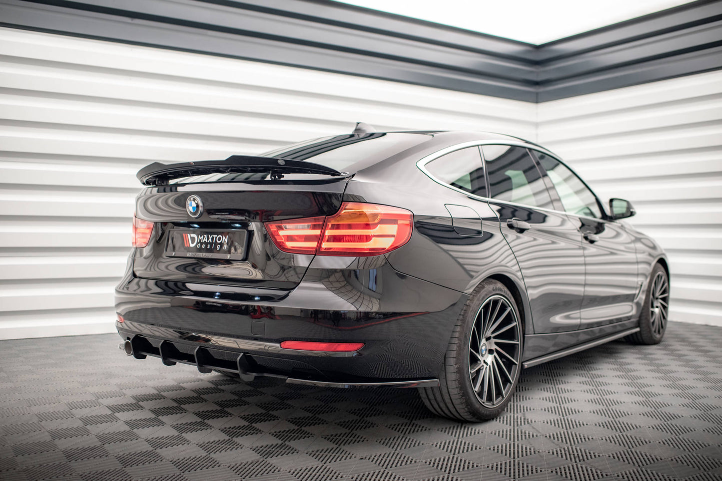 Spoiler CAP für BMW 3er GT F34 schwarz Hochglanz