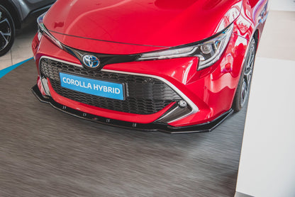 Front Ansatz V.1 für Toyota Corolla XII Touring Sports/ Hatchback schwarz Hochglanz