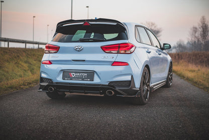 Heck Ansatz Flaps Diffusor +Flaps für V.7 Hyundai I30 N Mk3 Hatchback