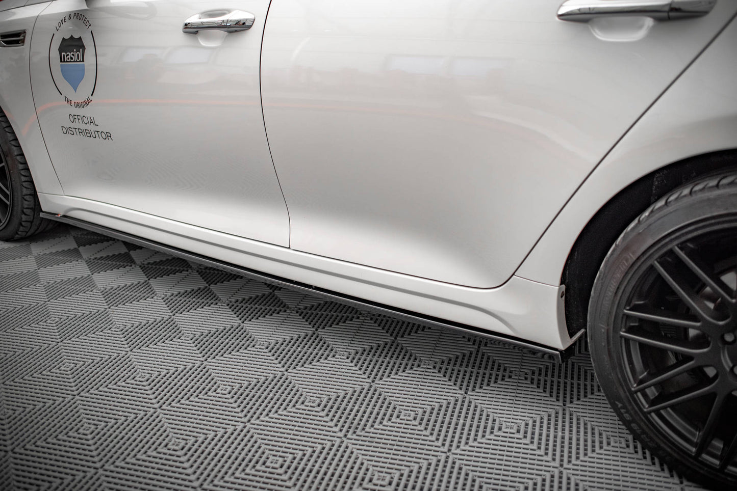 Seitenschweller Ansatz für Kia Optima Mk4 Carbon Look