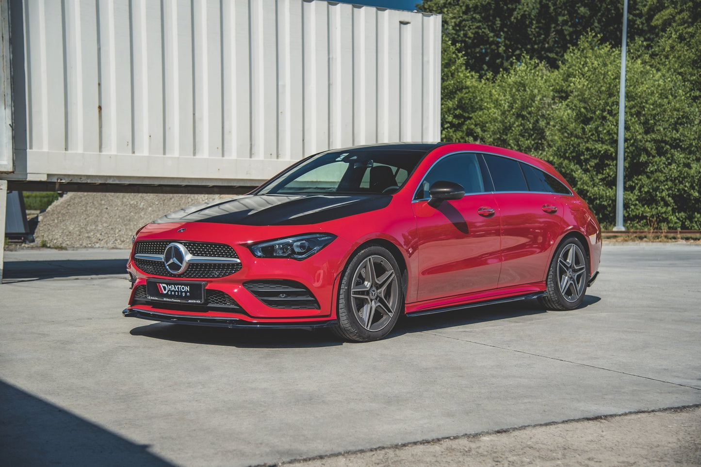 Seitenschweller Ansatz für Mercedes-Benz CLA AMG-Line C118 Carbon Look