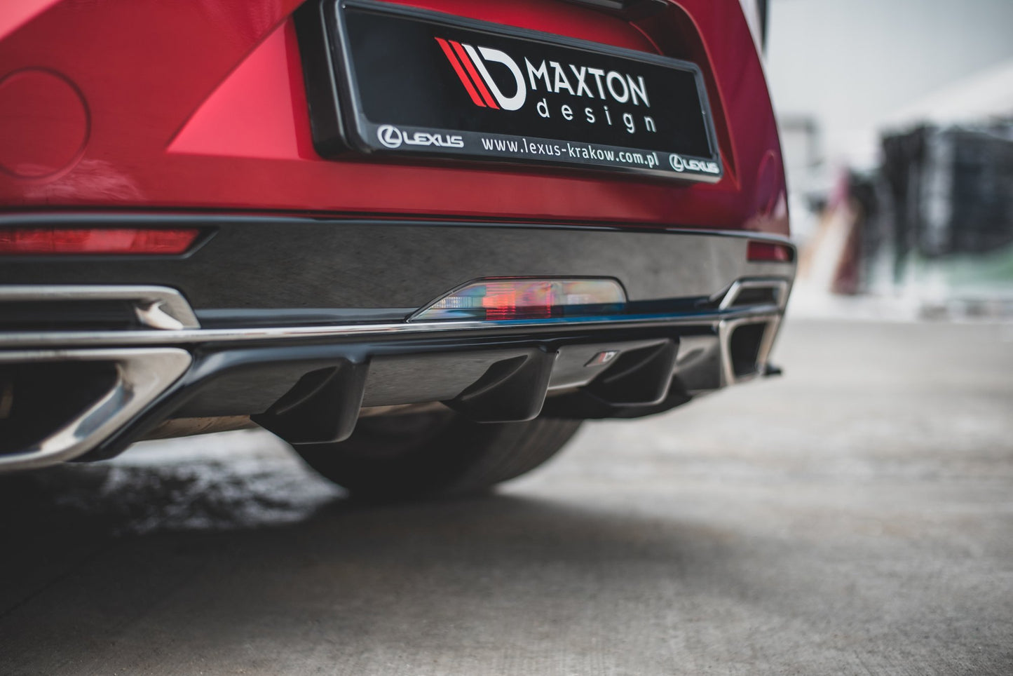 Diffusor Heck Ansatz für Lexus LC 500 Carbon Look