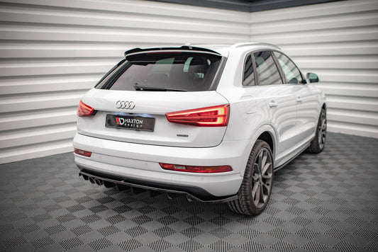 Spoiler CAP für Audi Q3 8U Facelift Carbon Look