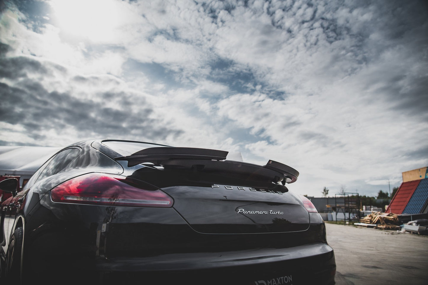 Spoiler CAP für Porsche Panamera Turbo 970 Facelift schwarz matt