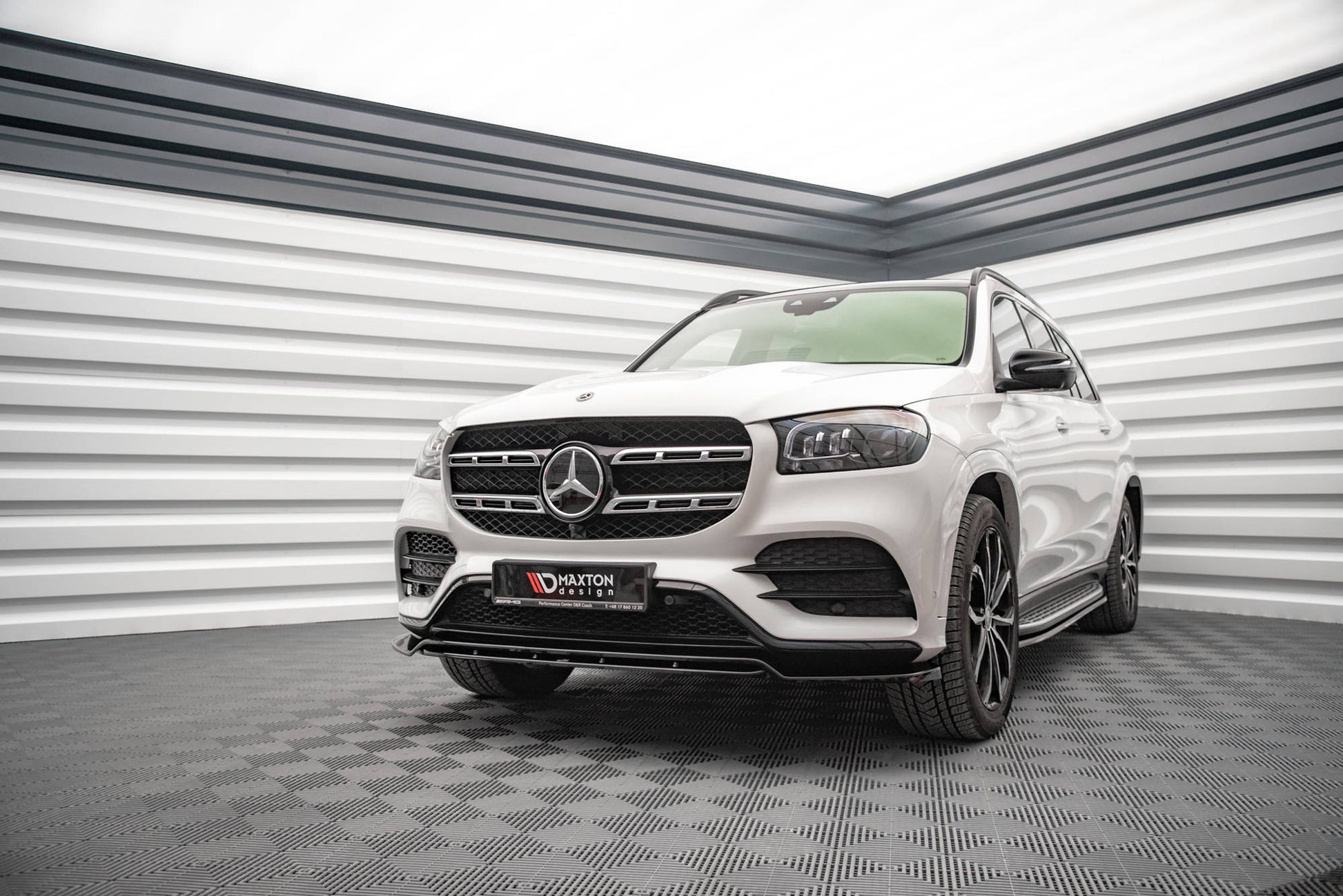 Front Ansatz für Mercedes-Benz GLS AMG-Line X167 schwarz matt