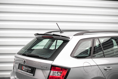 Spoiler CAP für Skoda Fabia Combi Mk3 schwarz matt