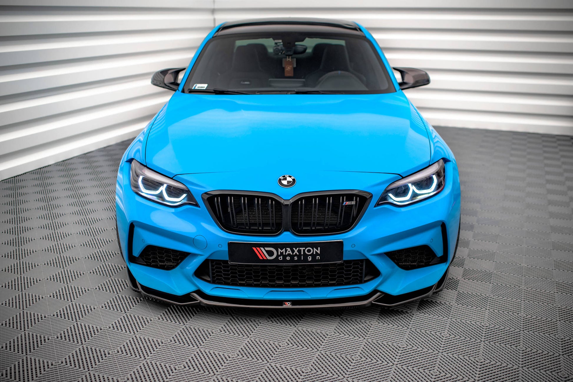 Front Ansatz V.1 für BMW M2 Competition F87 schwarz Hochglanz