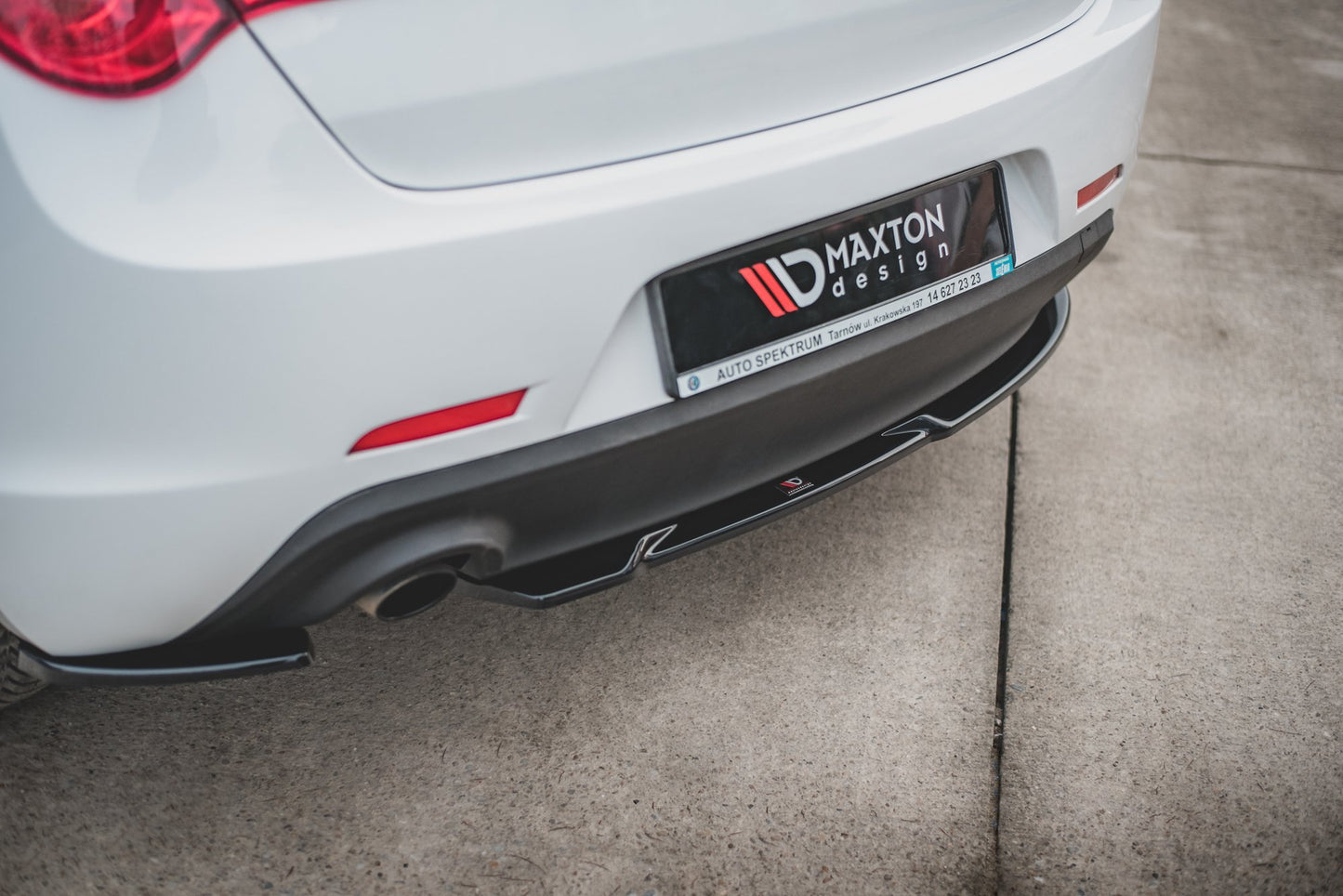 Heck Ansatz Flaps Diffusor V.1 für Alfa Romeo Giulietta  schwarz matt