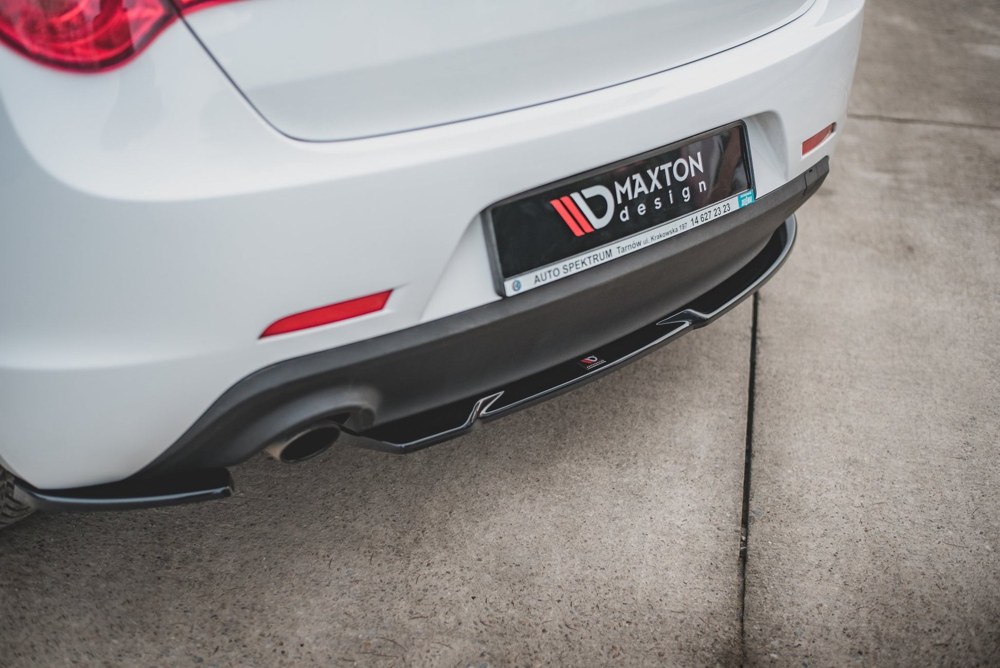 Heck Ansatz Flaps Diffusor V.1 für Alfa Romeo Giulietta  schwarz matt