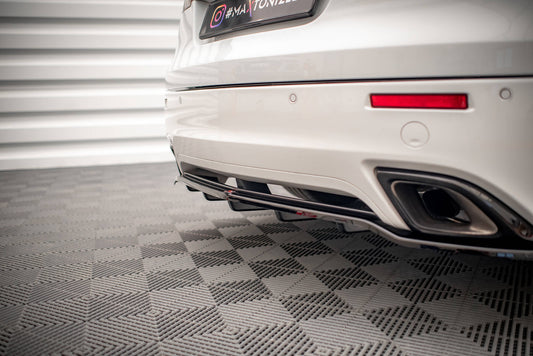 Mittlerer Diffusor Heck Ansatz DTM Look für Opel Insignia OPC Mk1 schwarz matt