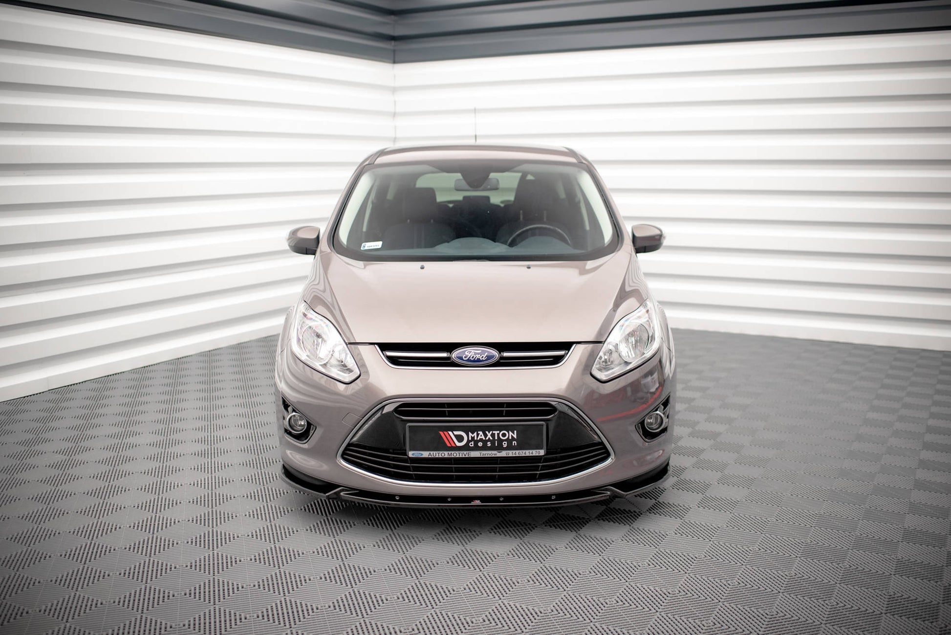 Front Ansatz für Ford C-Max Mk2 schwarz Hochglanz