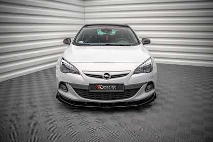 Street Pro Front Ansatz für +Flaps für V.1 + Flaps Opel Astra GTC OPC-Line J schwarz Hochglanz