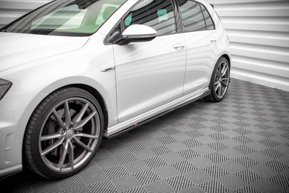 Seitenschweller Ansatz für V.2 für Volkswagen Golf R Mk7 Carbon Look