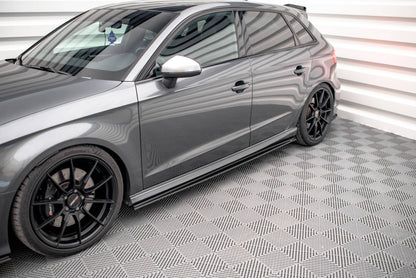Street Pro Seitenschweller Ansatz für Audi S3 Sportback 8V Facelift