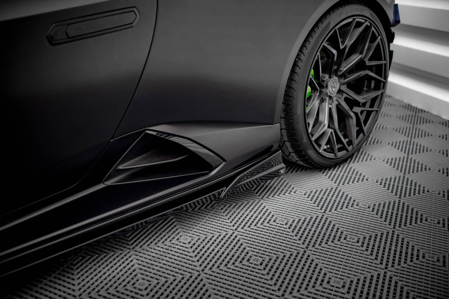 Seitenschweller Ansatz für Lamborghini Huracan EVO Carbon Look