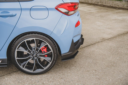 Robuste Racing Heck Ansatz Flaps Diffusor für Hyundai I30 N Mk3 Hatchback