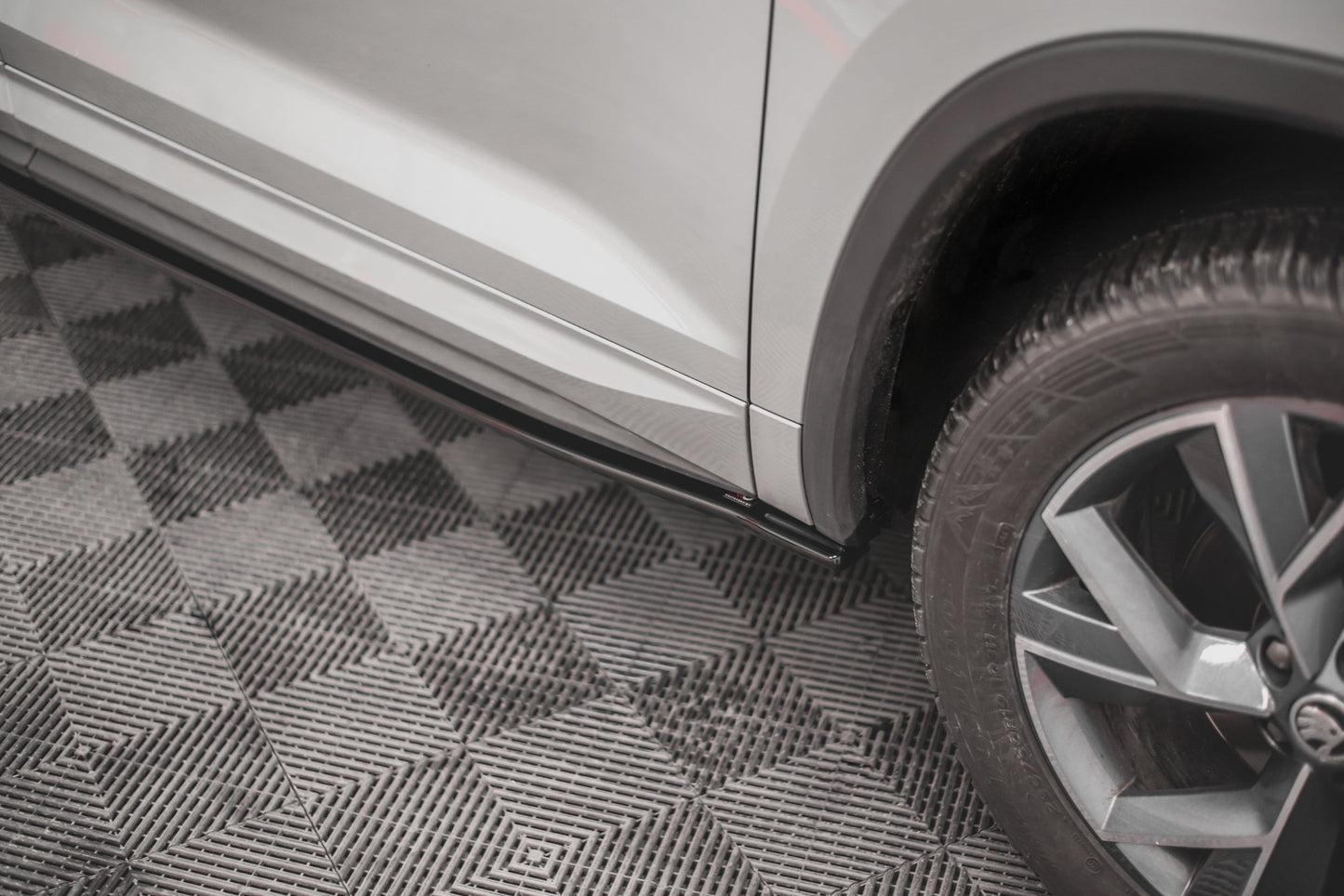 Seitenschweller Ansatz für Skoda Kodiaq Mk1 Sportline/RS Carbon Look